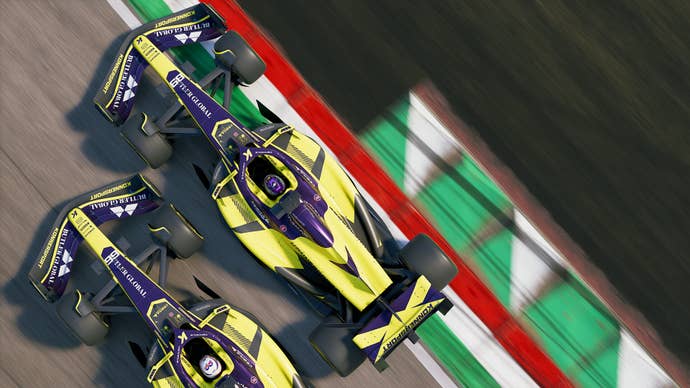 A brace of teammates battling successful F1 25.
