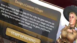 Fable III website allows you to create your own villagers, add them to game
