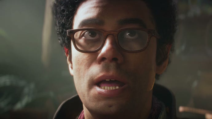 Richard Ayoade as a giant in Fable’s new trailer.