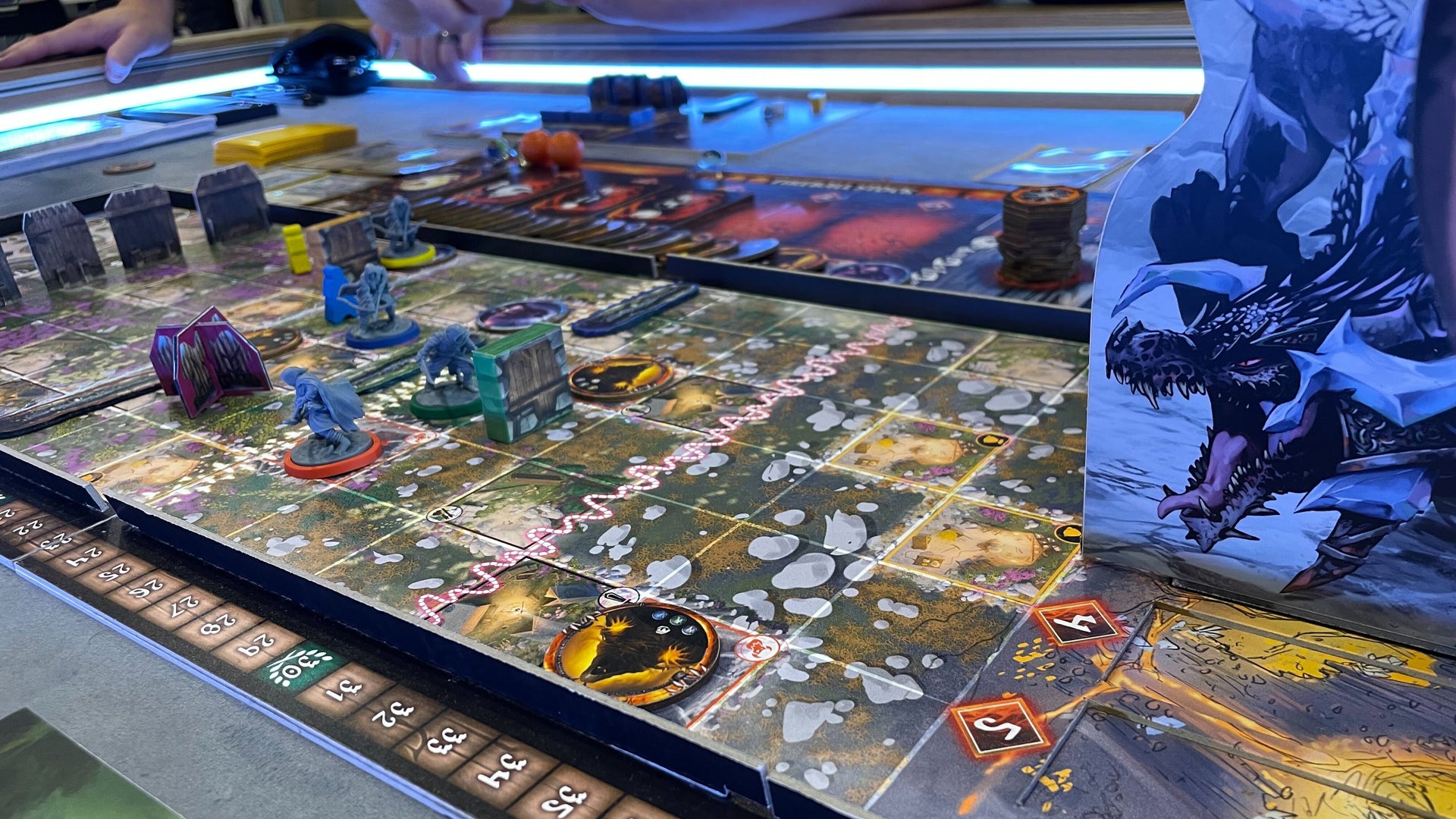 Semicoop board game Fall of Fafnir pits your 3D defences against a