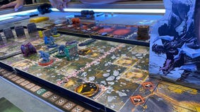 Semi-co-op board game Fall of Fafnir pits your 3D defences against a marble-spitting dragon