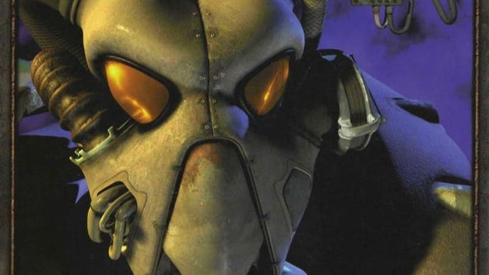 Power armour helmet from the cover art of Fallout 2
