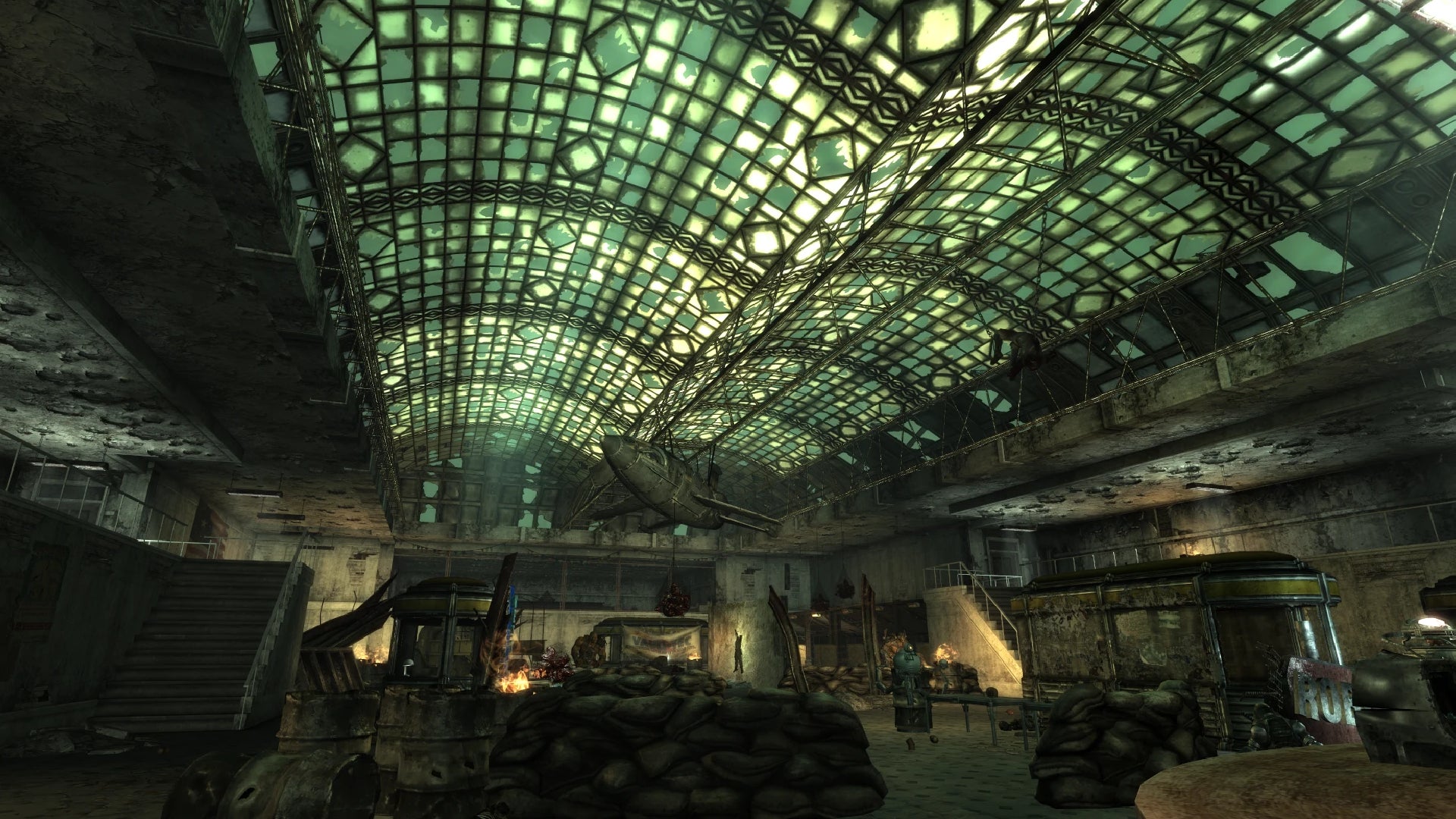 A metro station in modded Fallout 3. - 5