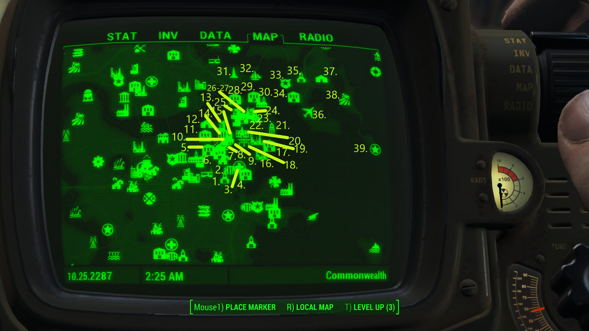 Fallout 4 World Map with all locations unlocked | VG247