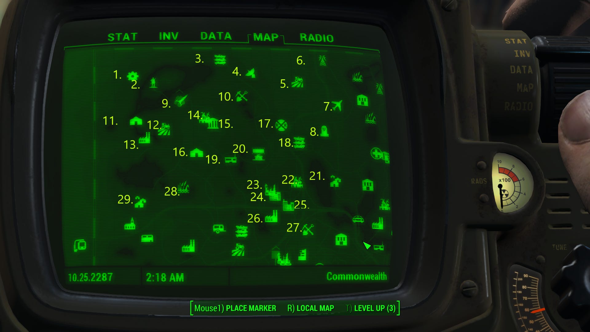 Fallout 4 World Map with all locations unlocked | VG247