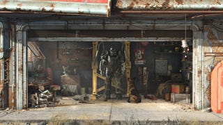 Fallout 4 promo art of Power Armor.