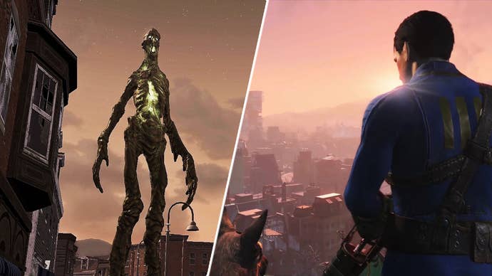 The May-pole in Fallout 4 and Fallout 4’s protagonist.