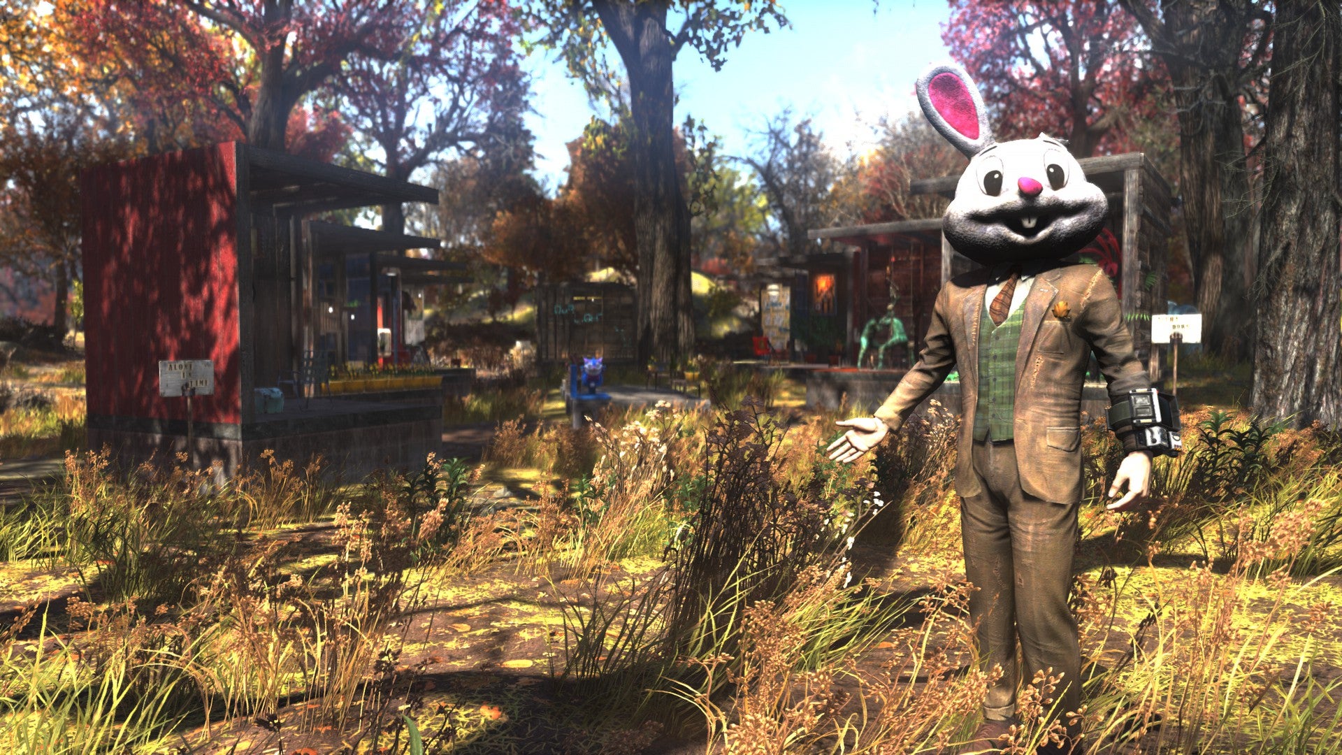 The Fallout 76 players who started an art gallery in the wasteland