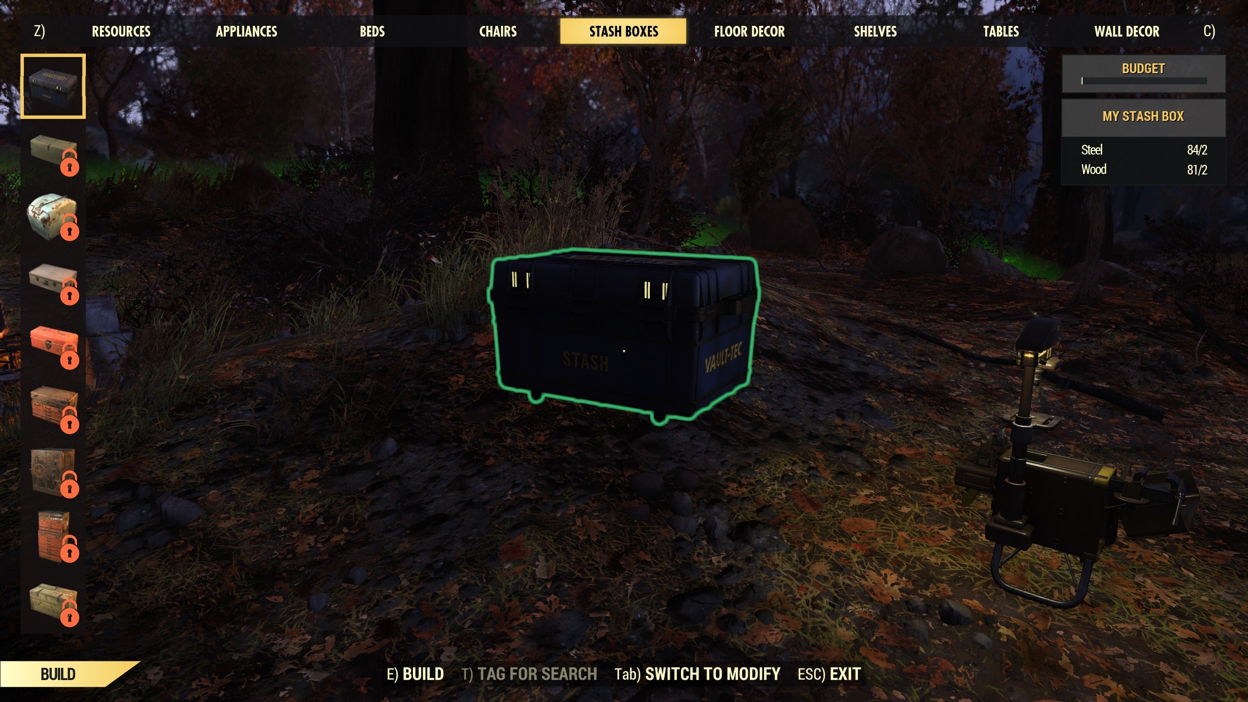 Fallout 76 CAMP plan locations and storing junk Rock Paper Shotgun