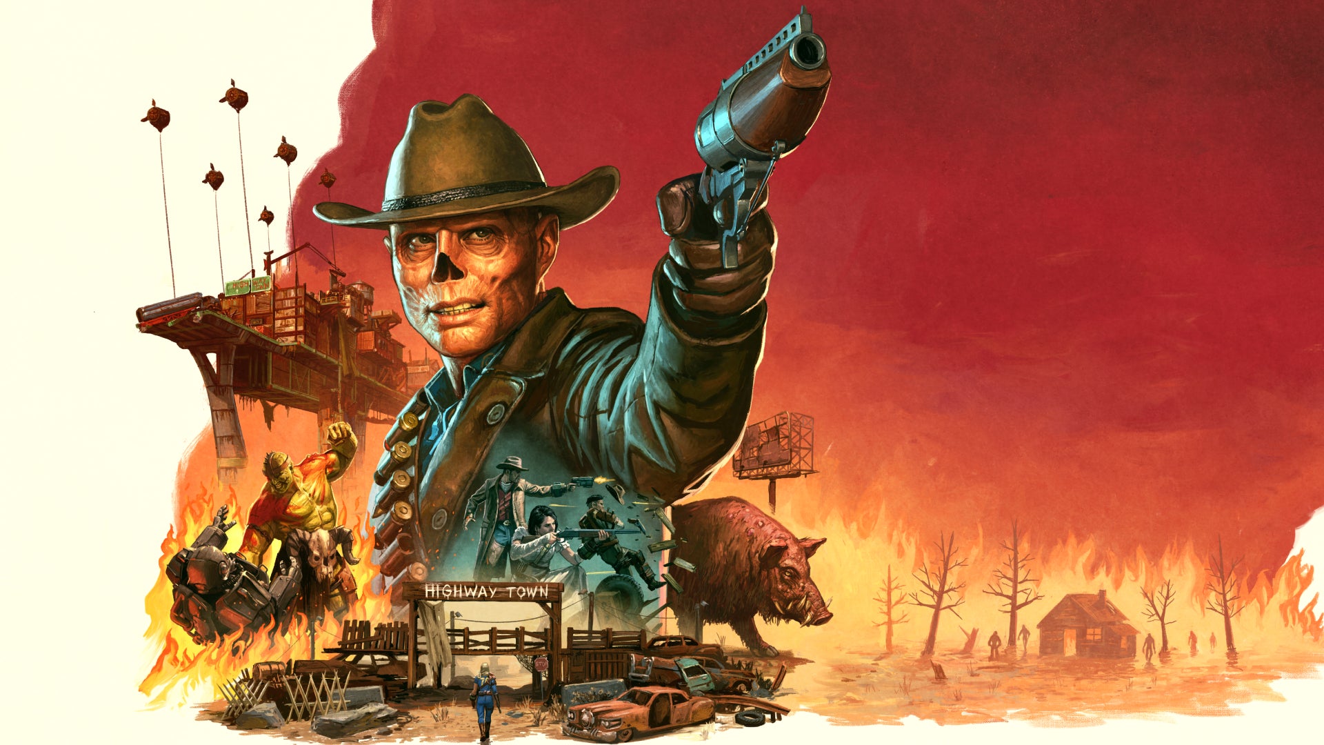 Walton Goggins' The Ghoul from the Fallout TV Show in art for Fallout 76's Burning Springs update. - 1