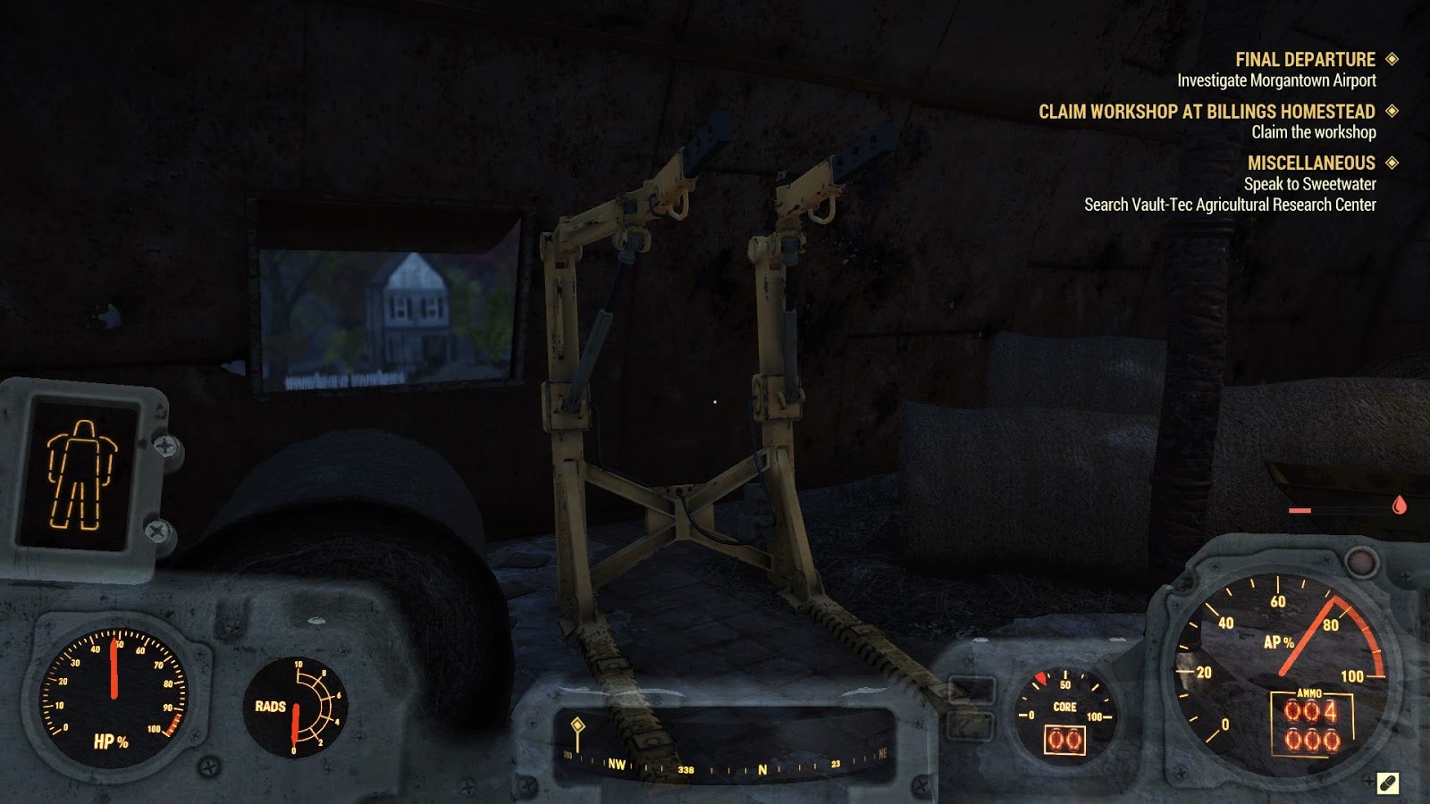 The Power Armor location at Silva Homestead in Fallout 76. - 12