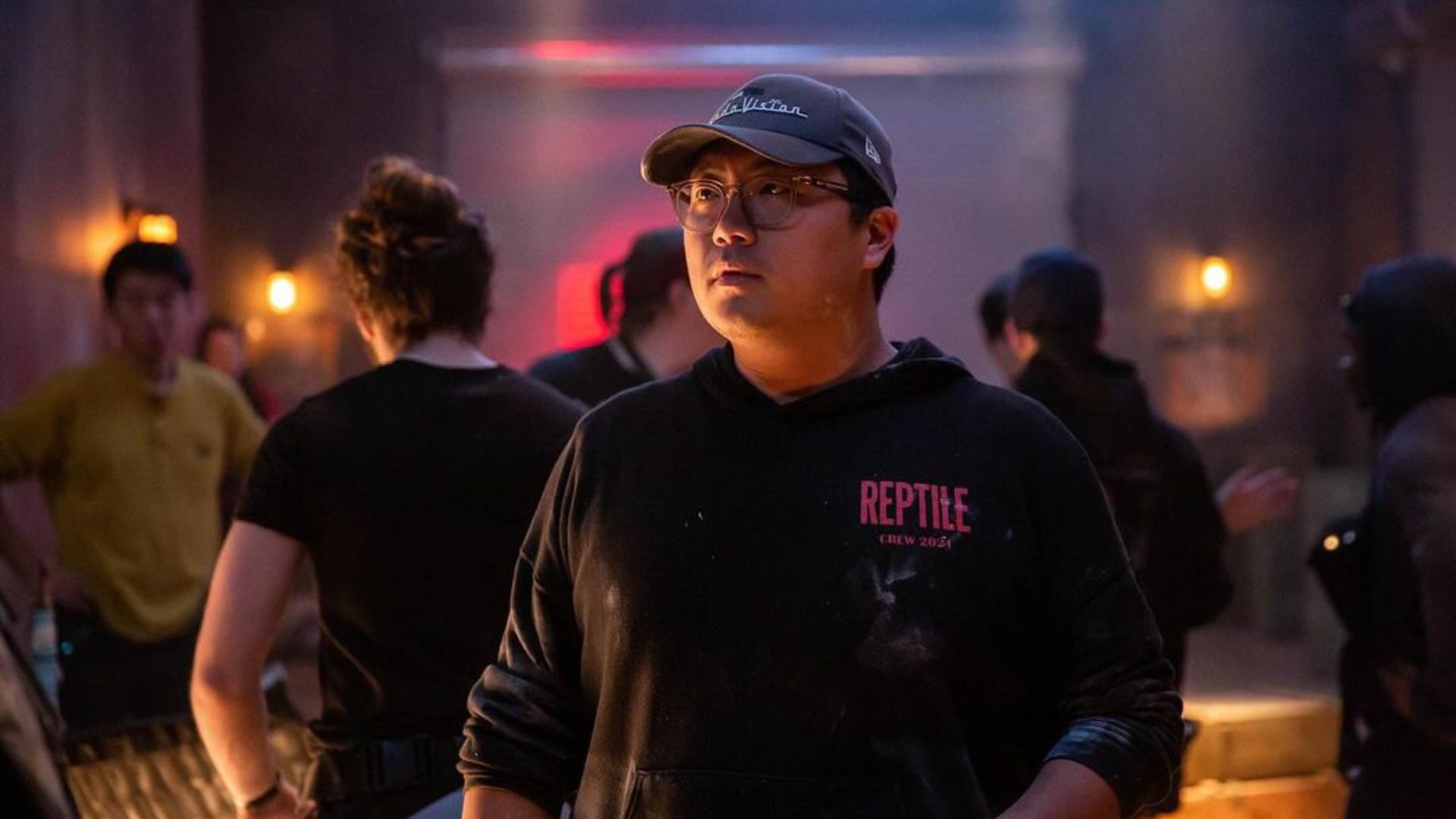 Nigel Kim on the set of Fallout: Deadweight. - 3
