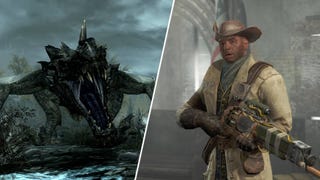 A dragon in Skyrim and Preston Garvey in Fallout 4.