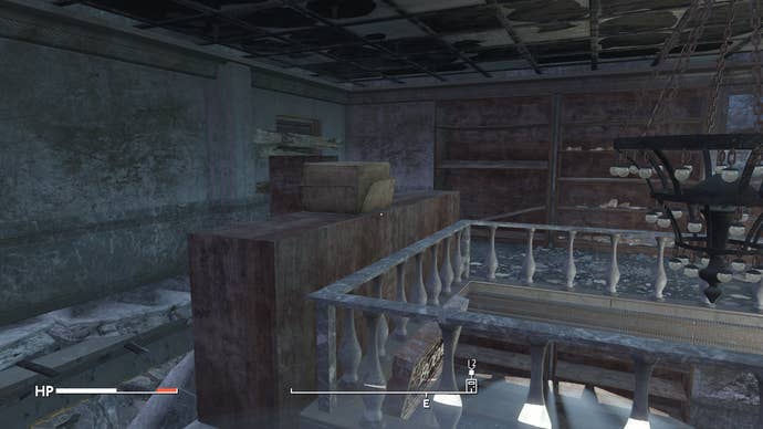 The cardboard box hiding the Dove's Dilemma book in Fallout: London.