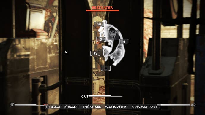 A Beefeater cooking over a pot in Tower Hill station in Fallout: London.