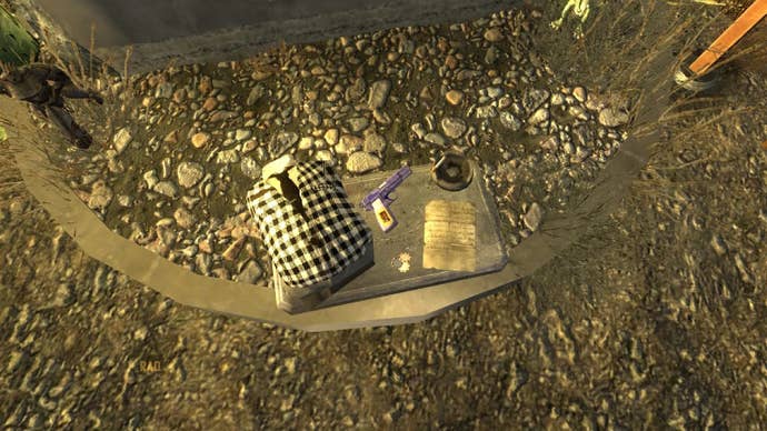 The items next to the Fallout New Vegas Matthew Perry memorial.