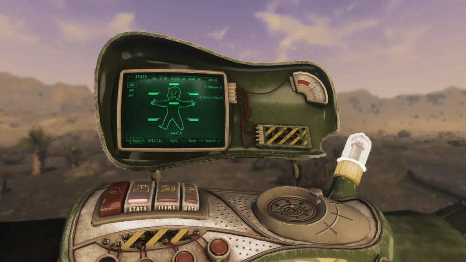 "IT FLIPS UP," Fallout New Vegas modders yell after releasing a funky Pip-Boy based on cancelled entry Van Buren's design docs