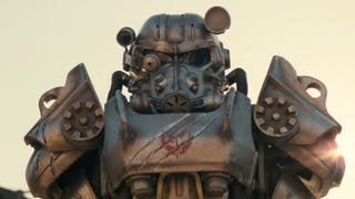 Brotherhood of Steel Knight Titus in Amazon's Fallout show.