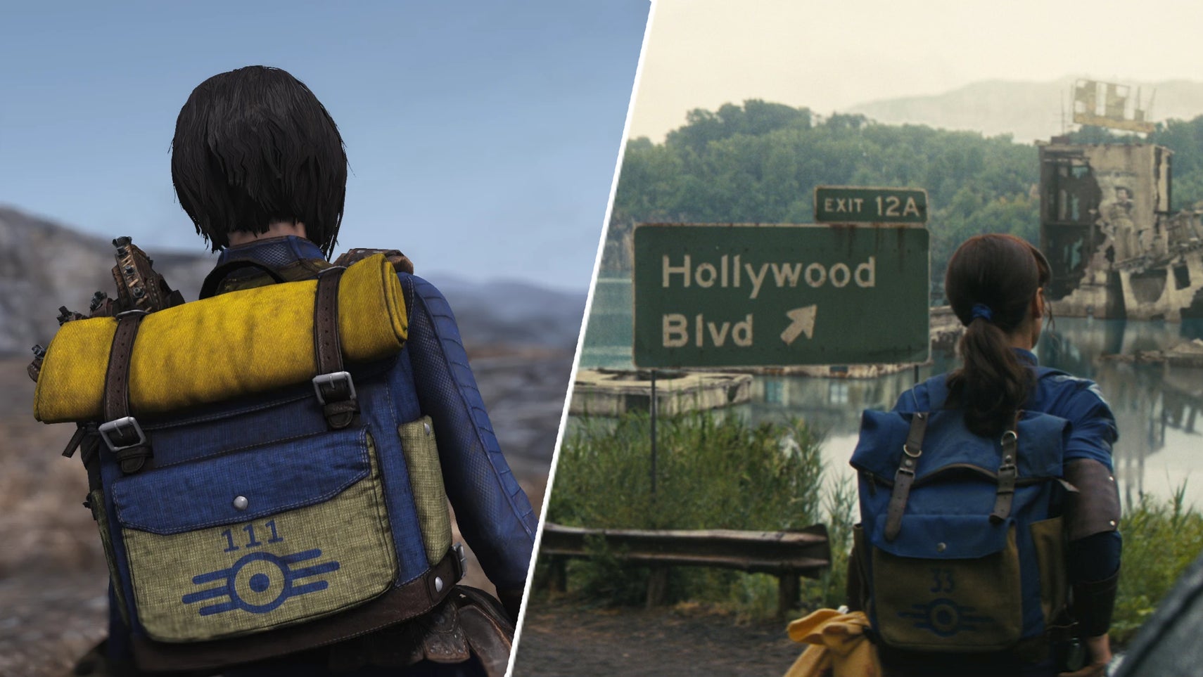 The Fallout TV Show backpack in Fallout 4. - 1