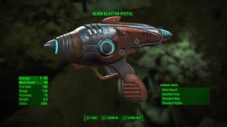 Fallout 4: how to find the rare Alien Blaster Pistol
