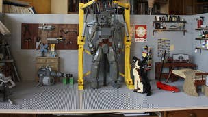 Fallout 4 garage made out of LEGO pieces is pretty great