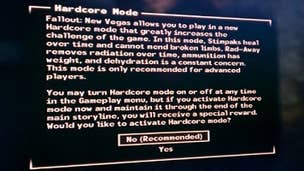 Fallout Hardcode mode offers "special reward"