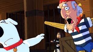 Family Guy: Back to the Multiverse shots show Brian and Stewie fighting pirates 