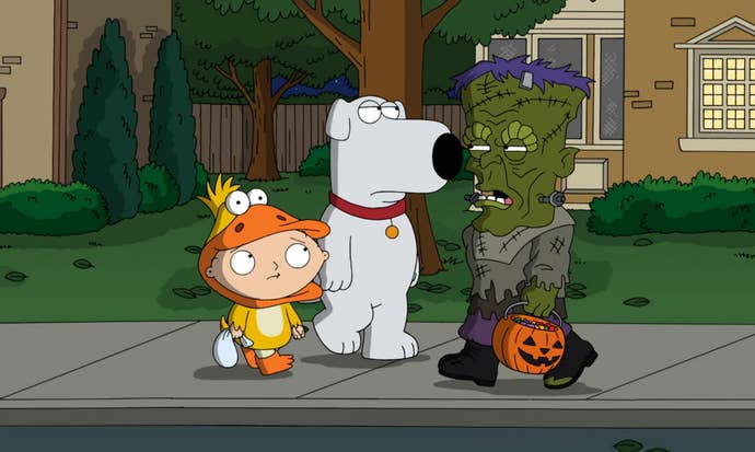 Family Guy- Halloween on Spooner Street - Stewie's first time Trick or Treating.