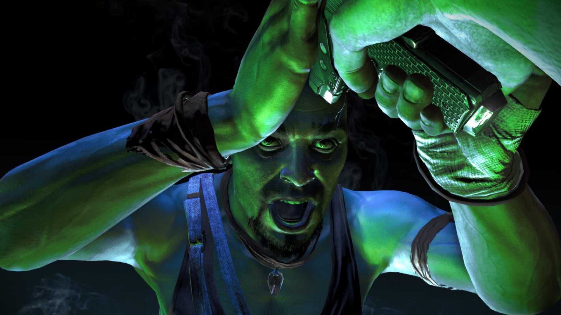 Vaas with a gun to his head in Far Cry 3. - 1