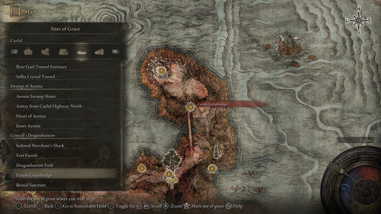 Farum Greatbridge Grace in Elden Ring