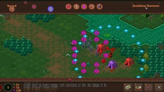 A screenshot of Fates Of Ort, an action RPG where time stands still when you do.