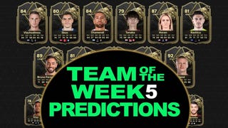 Different FC 24 cards that could feature in Team of the Week 5.