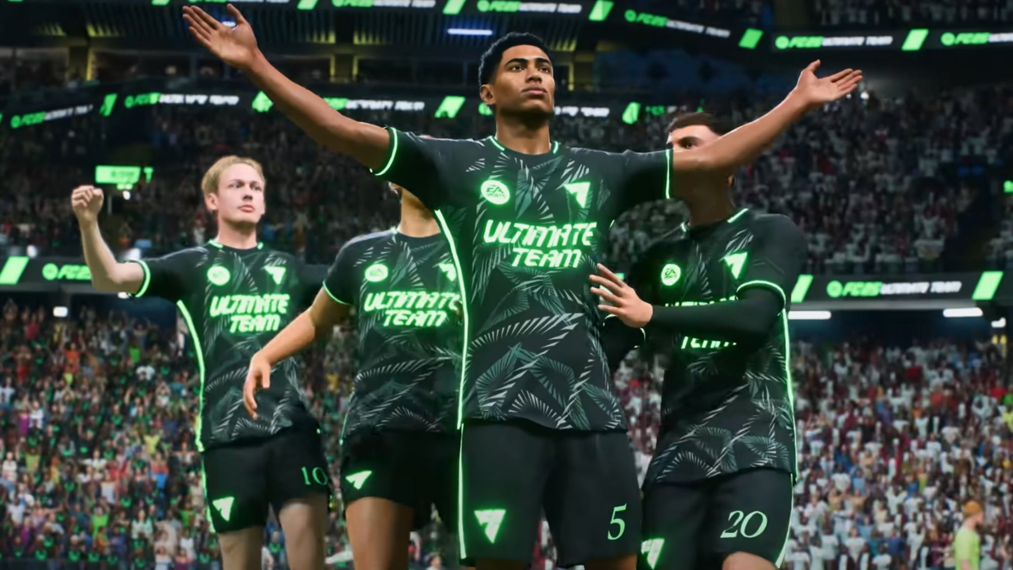 Jude Bellingham celebrates a goal in the EA FC 25 Ultimate Team mode. - 4