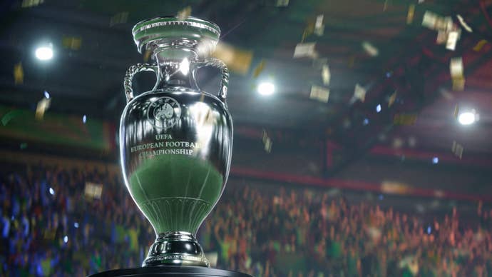 The UEFA trophy successful EA Sports FC 24
