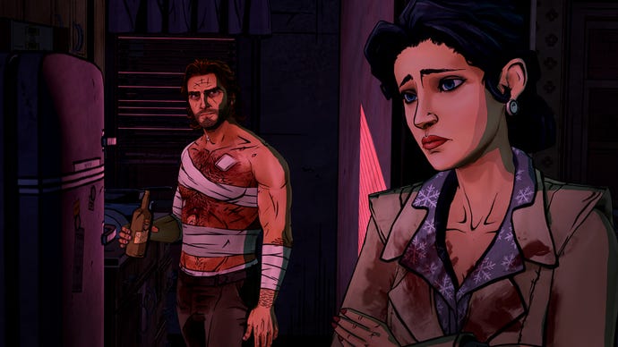 Bigby being cool in a The Wolf Among Us screenshot.