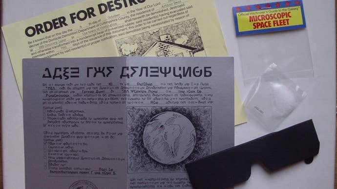 Items from the Hitchhiker's Guide game.