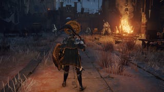 The Redmane Castle courtyard during Ranni’s quest in Elden Ring