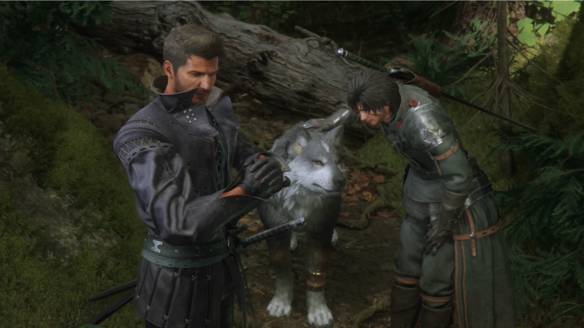 Cid Clive and Torgal in a forest