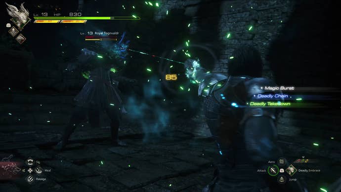 Clive grapple move in Final Fantasy 16