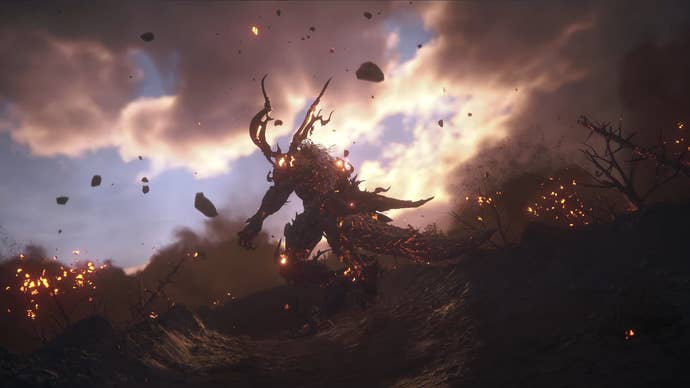 Ifrit post-battle in Final Fantasy 16