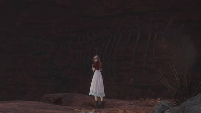 ff7 rebirth absence of a sign sneaking a photo of aerith