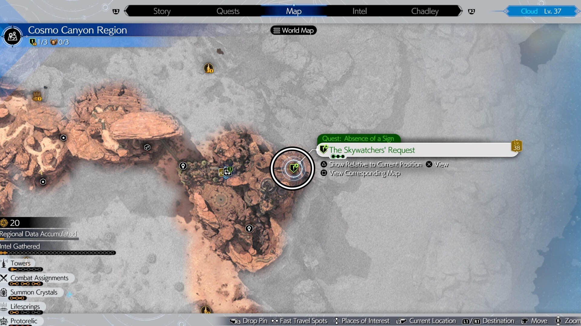 ff7 rebirth absence of a sign start map location