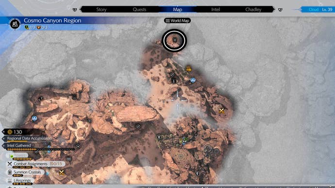 ff7 rebirth cosmo canyon summon crystal map location part two