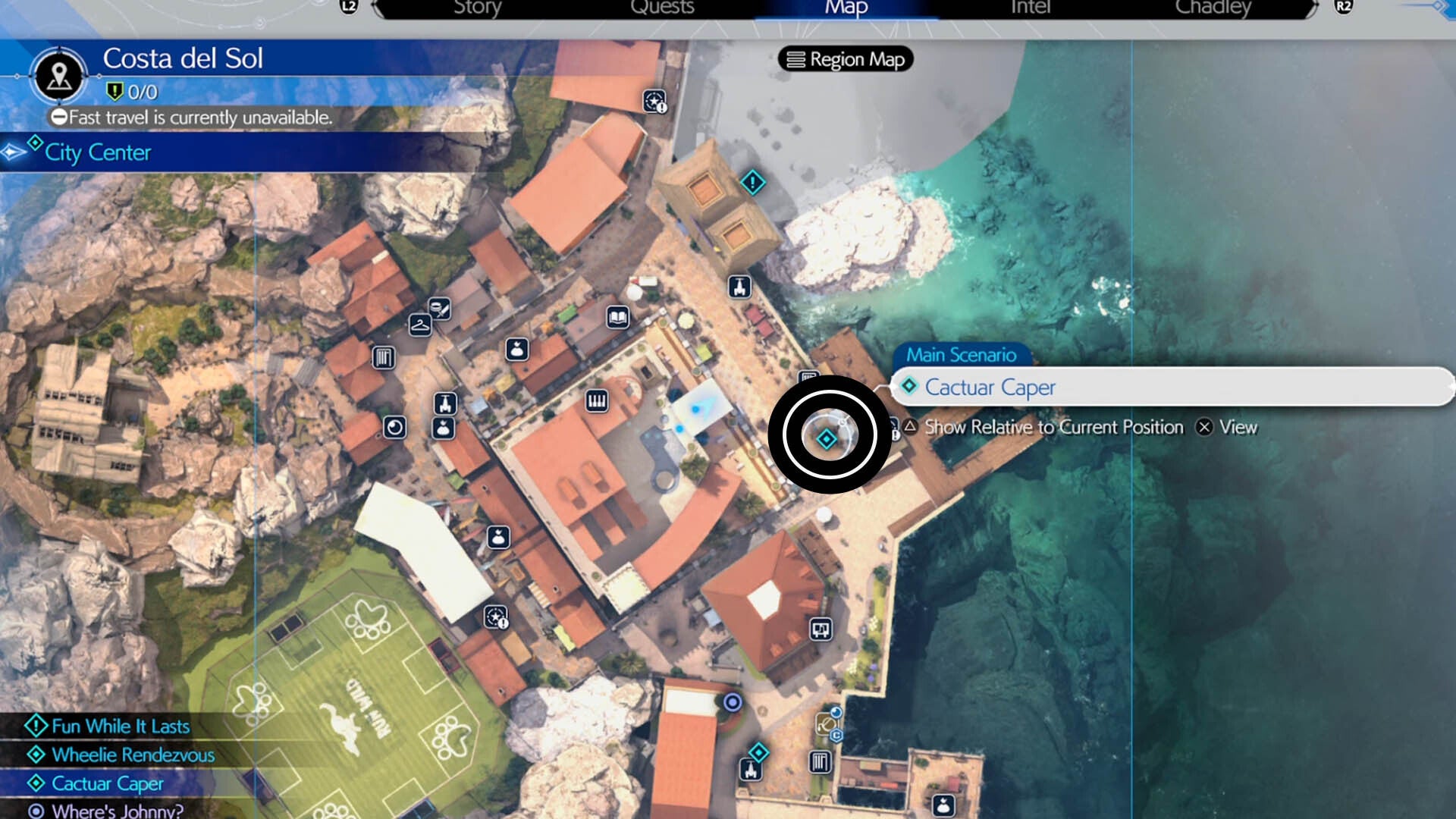 ff7 rebirth girls de sol cactuar caper map location