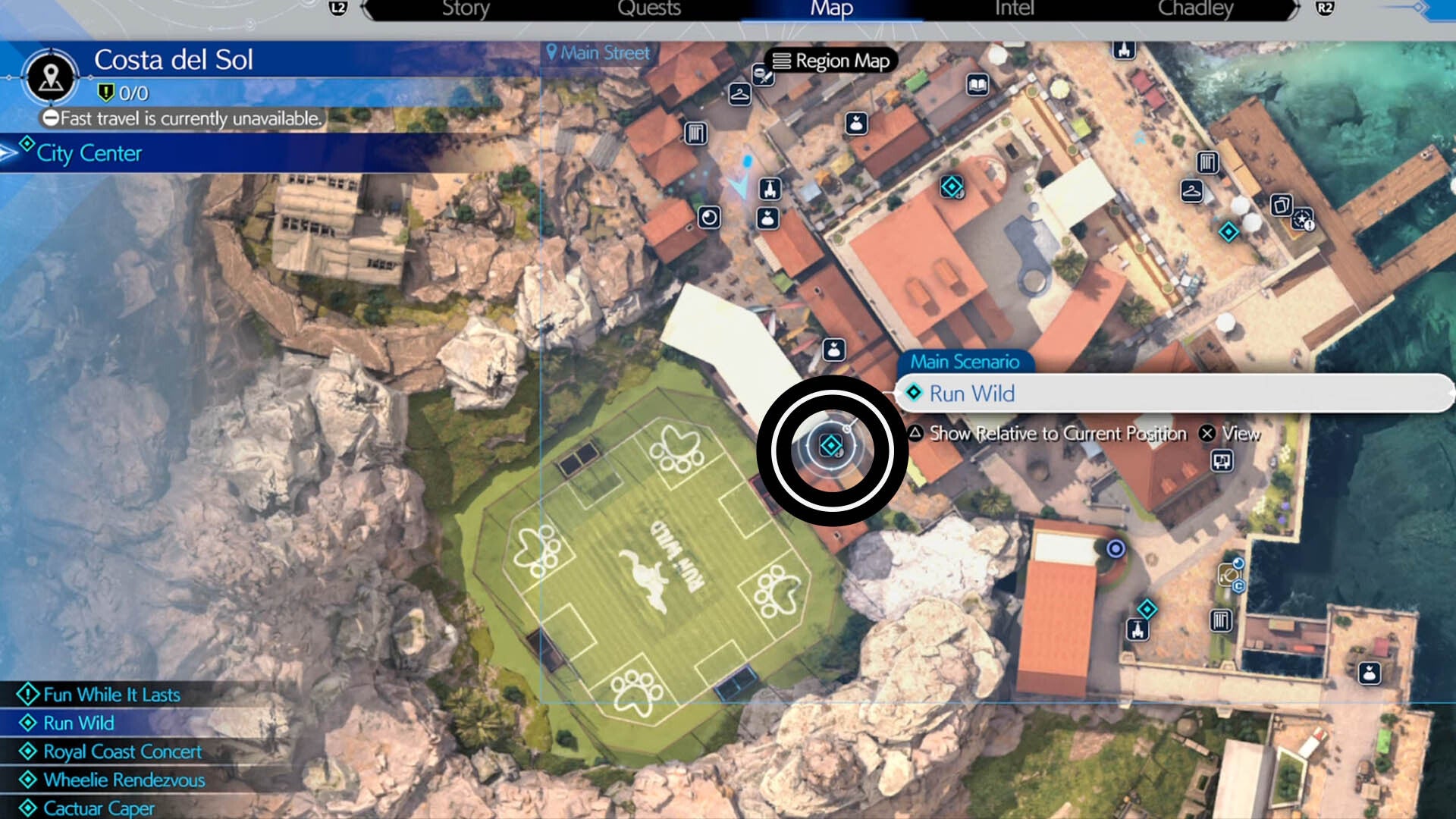 ff7 rebirth girls de sol run wild map location