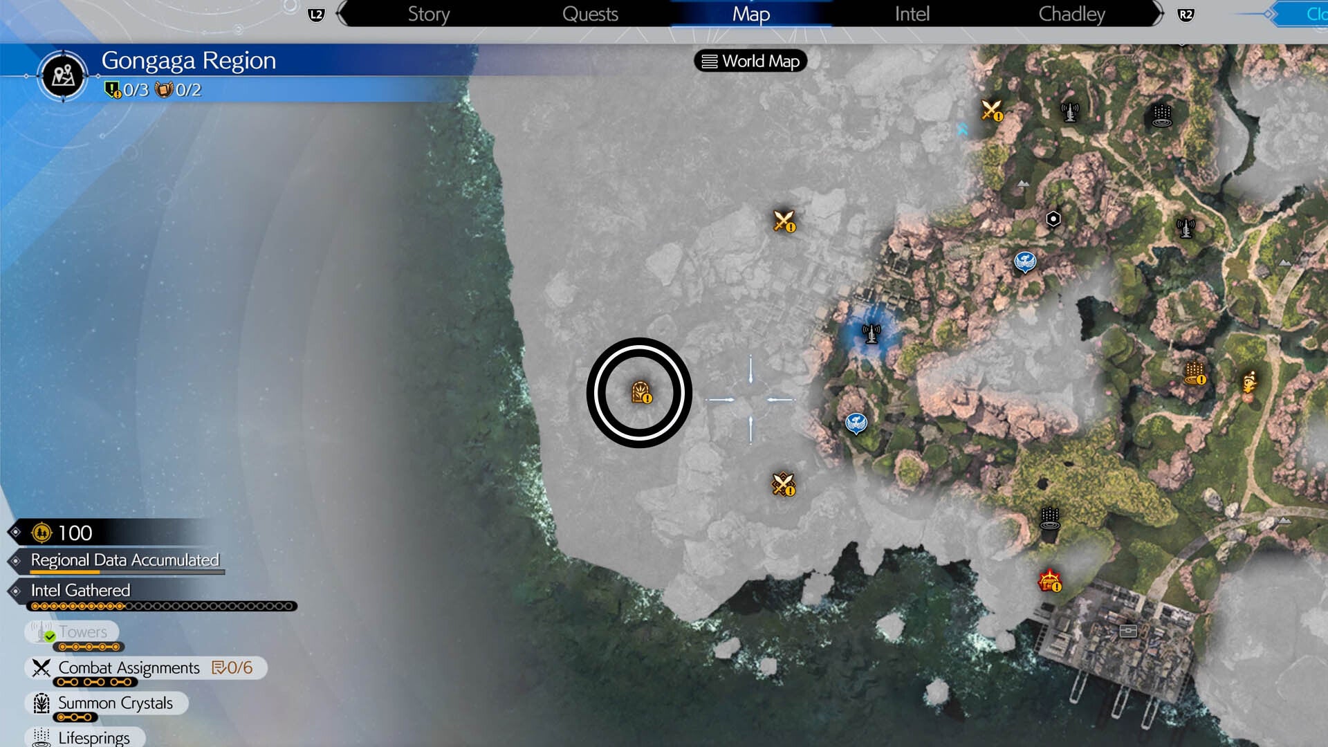 ff7 rebirth gongaga summon crystal map location part one