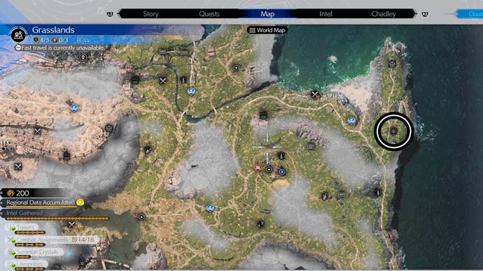 ff7 rebirth grassland summon crystal map location part one
