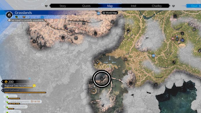ff7 rebirth grassland summon crystal map location part two