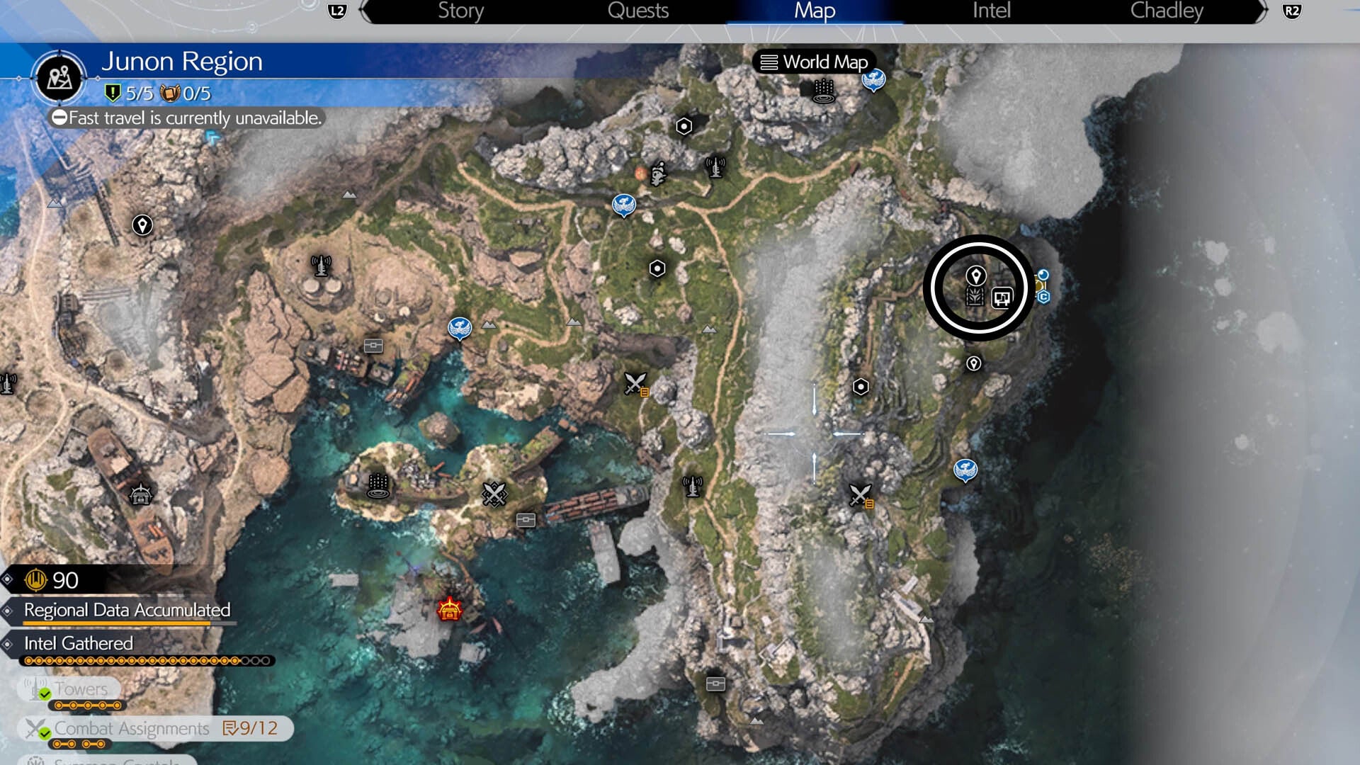 ff7 rebirth junon summon crystal map location part two
