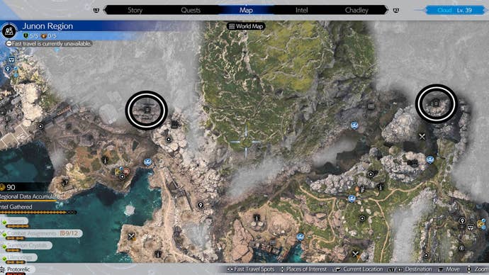 ff7 rebirth junon summon crystal map locations part one